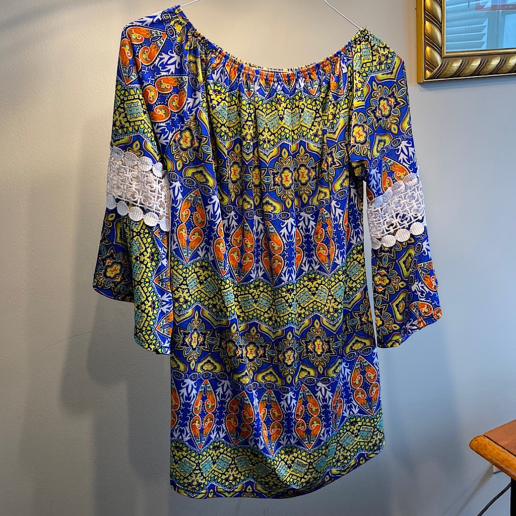 Patterned Long Blouse